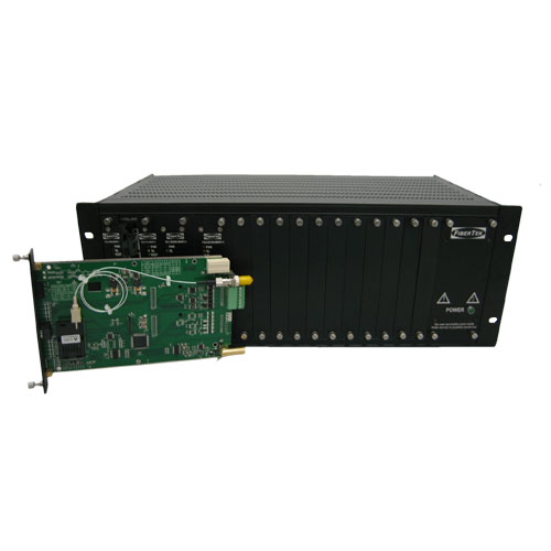 Video converter chassis for rack-mounted video converters