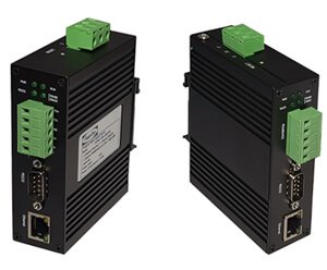 Industrial serial server side view