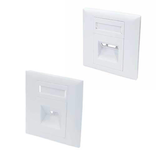 Fiber Optic Faceplates with SC DX and SC SX foorprints