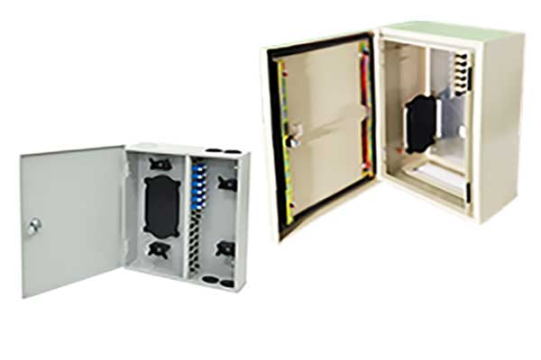 Indoor and Outdoor Wall Mount Fiber Optic Patch Panels