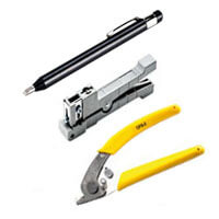 A group of fiber optic tools
