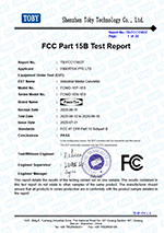FCC test certification for FCNID-1EP & FCNID-1EN