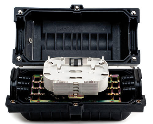 Picture of fiber optic inline enclosure