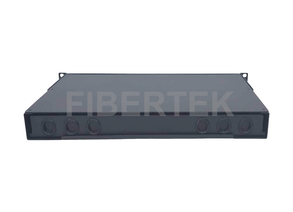 FPP124 Rack Mount Fiber Patch Panel with 6 cable entries