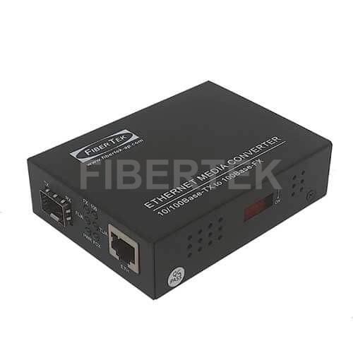 Fast Ethernet FCNCS-1EN-1ES Series Converter Left View