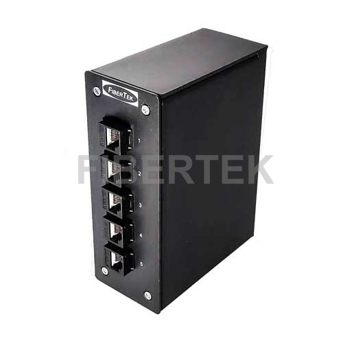 Side view of DPPY12 UTP CAT6A Patch Panel