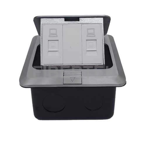 Pop up socket 3 modules open cover