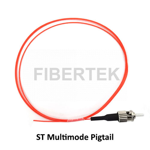 Fiber Optic Pigtail with ST Multimode connector